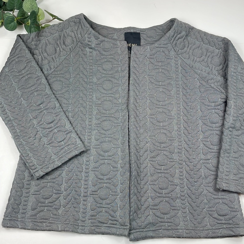 Ichi > Gray Patterned Jacket - image 2